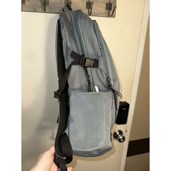 Swiss Tech ALPS BACKPACK Gray Canvas, great for school, work, or outdoors Laptop - Picture 4 of 16